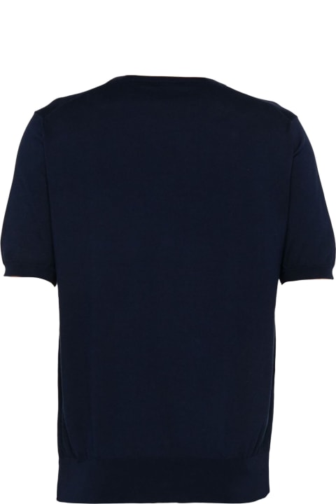 Cruciani for Women Cruciani Navy Blue Cotton T-shirt