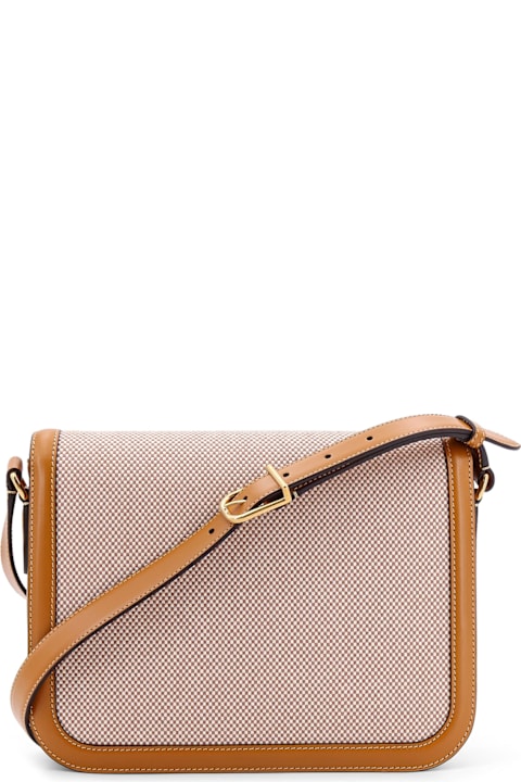 Homeware Valentino Garavani Logo Plaque Foldover Top Shoulder Bag