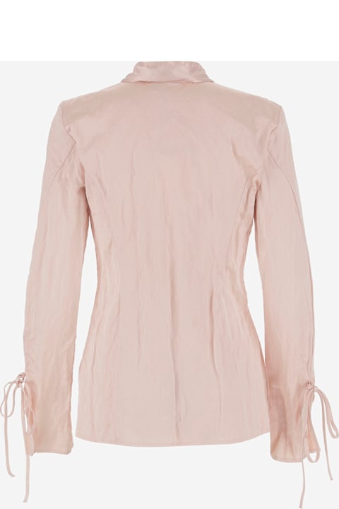 Blumarine ملابس علوية لـ السيدات Blumarine Crinkled Satin Shirt