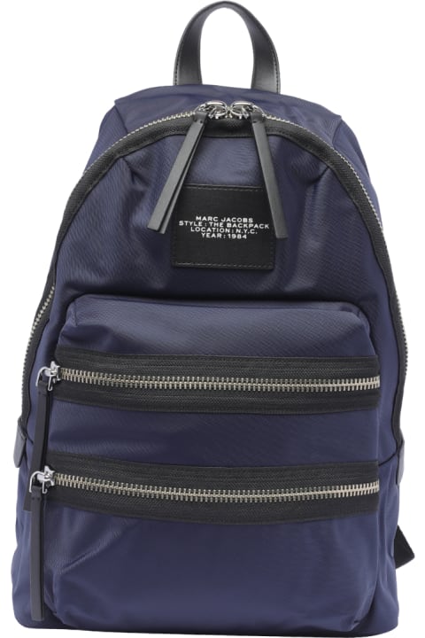 Marc Jacobs Backpacks for Women Marc Jacobs The Biker Logo-patch Zipped Backpack