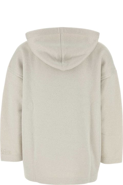 Fleeces & Tracksuits for Women Max Mara Light Grey Cotton Blend Rally Sweatshirt