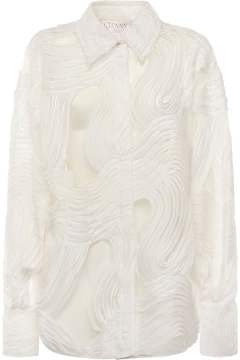 Genny for Kids Genny Embroidered Tulle Shirt