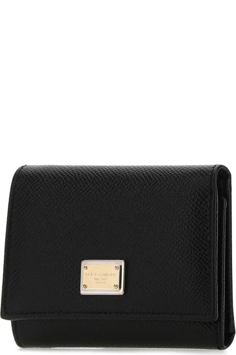 Dolce & Gabbana for Women Dolce & Gabbana Black Leather Wallet