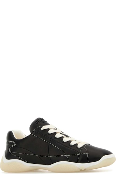 Homeware Prada Black Leather Sneakers
