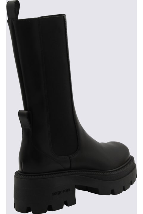 Fashion for Women Sergio Rossi Black Leather Milla Boots