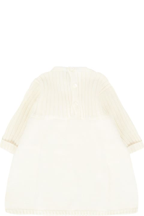 Little Bear for Men Little Bear Ivory Dress For Baby Girl