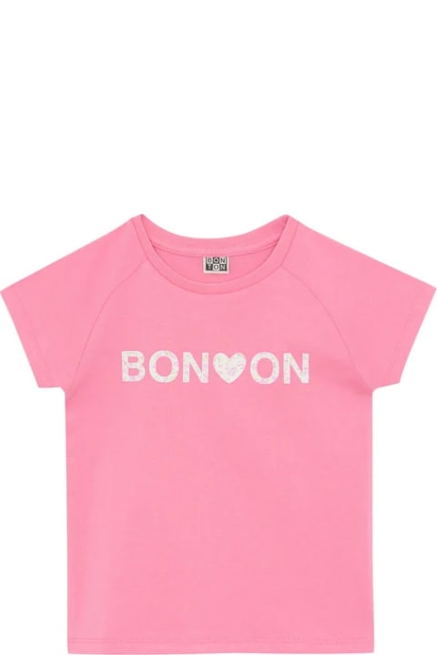 Bonton Topwear for Girls Bonton T-shirt Con Stampa