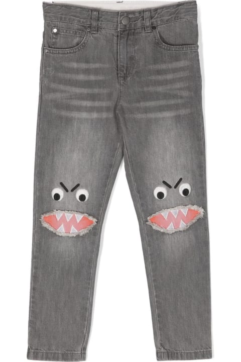 Fashion for Boys Stella McCartney Kids Shark Face Ripped Skinny Jeans