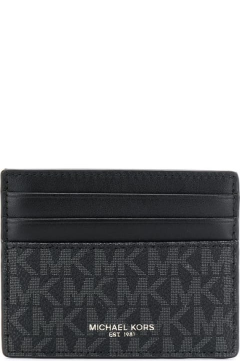 Wallets for Men Michael Kors Logo Motif Card Holder