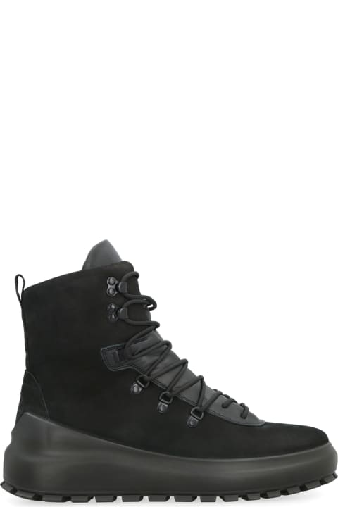 Boots for Men Stone Island Leather Lace-up Boots