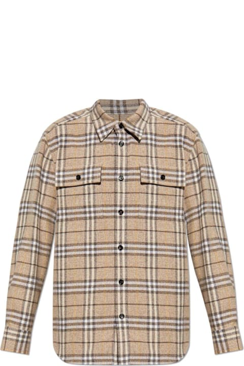 Burberry Shirts for Men Burberry Long Sleeved Checked Shirt