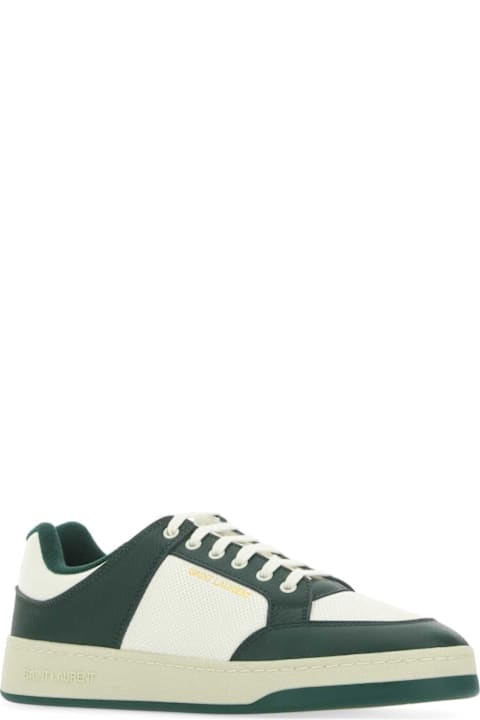 Homeware Saint Laurent Two-tone Leather Sl/61 Sneakers
