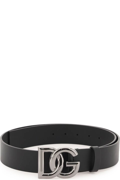 Belts for Men Dolce & Gabbana Dg Logo Buckle Belt