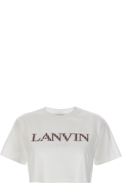 Topwear for Women Lanvin 'curb' Cropped T-shirt