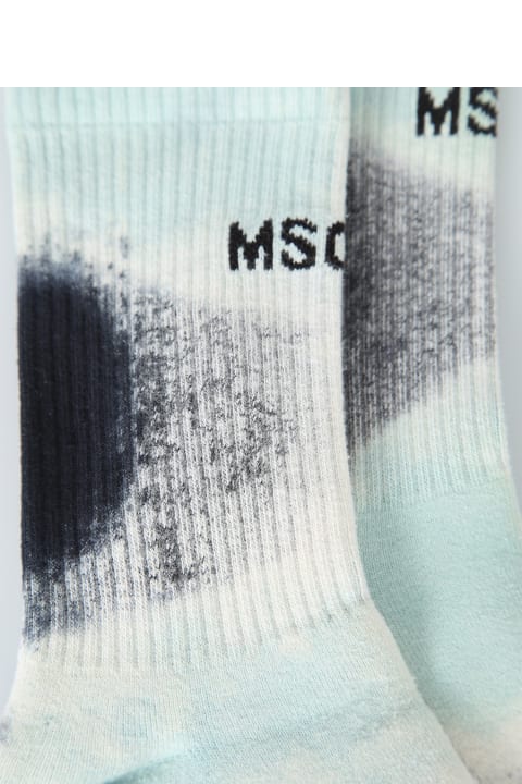 MSGM for Men MSGM Tie-dye Print Socks