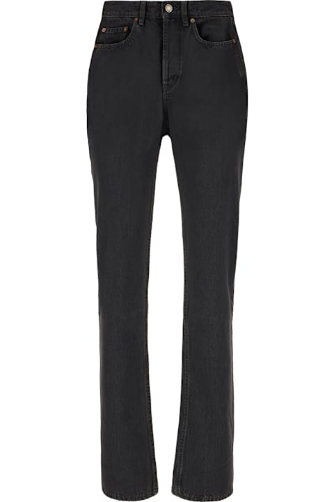 Saint Laurent الجينز لـ السيدات Saint Laurent 90's High Waist Straight Leg Jeans