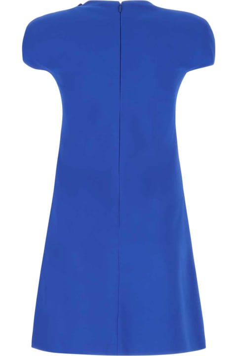Clothing for Women Versace Electric Blue Stretch Crepe Mini Dress