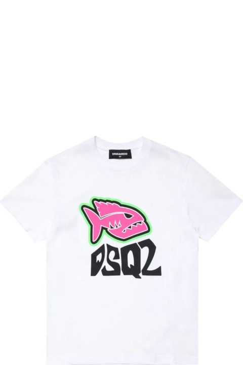 Dsquared2 Topwear for Girls Dsquared2 Dsquared2 T-shirts And Polos White