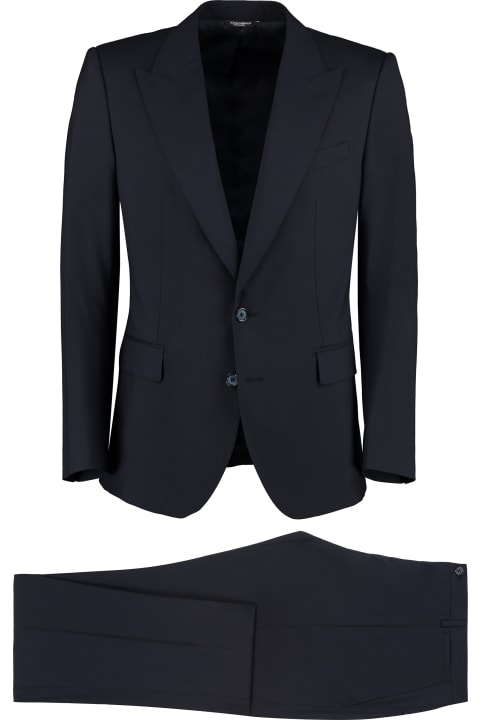 Suits for Men Dolce & Gabbana Sicilian Suit In Stretch Wool