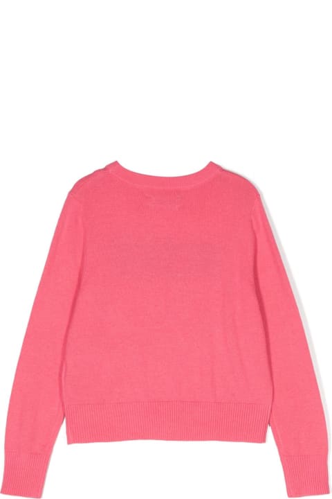 Zadig & Voltaire Sweaters & Sweatshirts for Girls Zadig & Voltaire Zadig & Voltaire Pullover Rosa In Lana E Cashmere Bambina