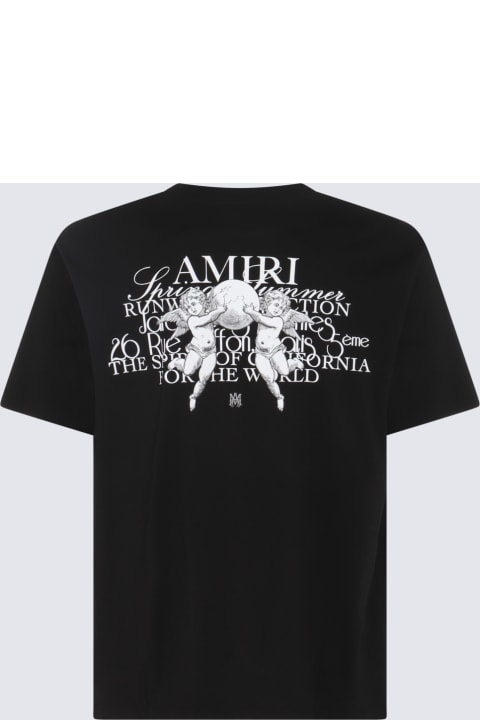 Clothing Sale for Men AMIRI Black And White Cotton T-shirt