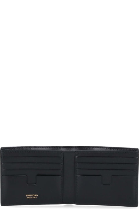 Wallets for Men Tom Ford Croco Print Wallet