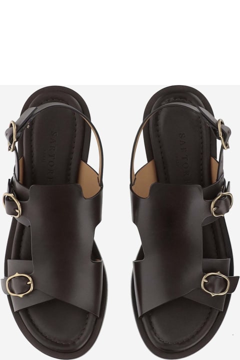 Sartore Sandals for Women Sartore Diver Leather Sandals