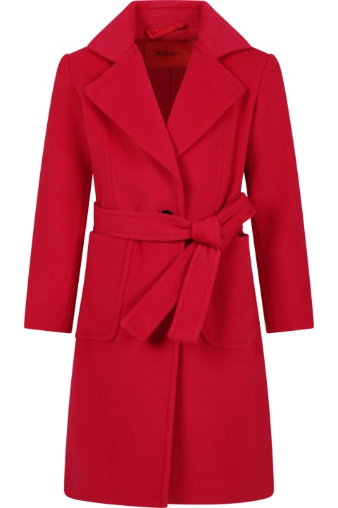 Coats & Jackets for Girls Max&Co. Red Coat For Girl