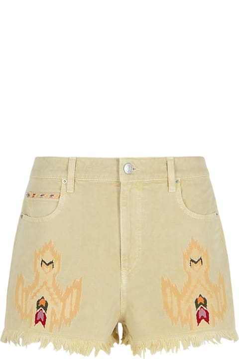 Marant Étoile Pants & Shorts for Women Marant Étoile 'lesia' Beige Denim Shorts