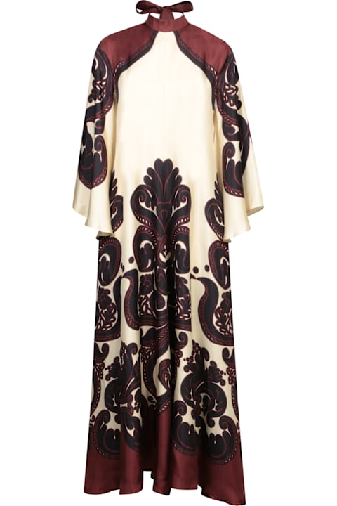 La DoubleJ لـ Women La DoubleJ Magnifico Ivory And Burgundy Dress