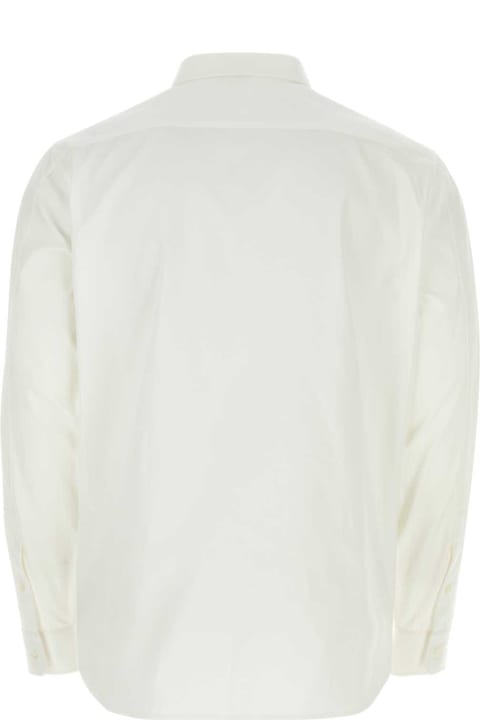Shirts for Men Loewe White Cotton Shirt