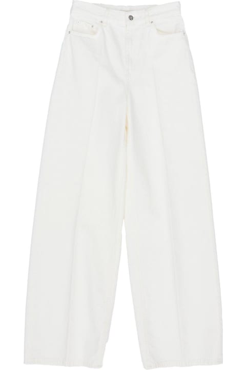 Totême Women Totême Logo Patch Wide Leg Jeans