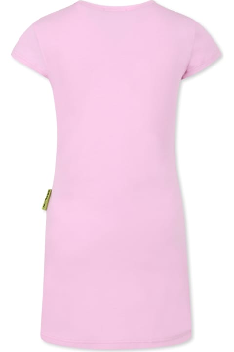 Homeware Barrow Pink Dress For Girl With Smiley