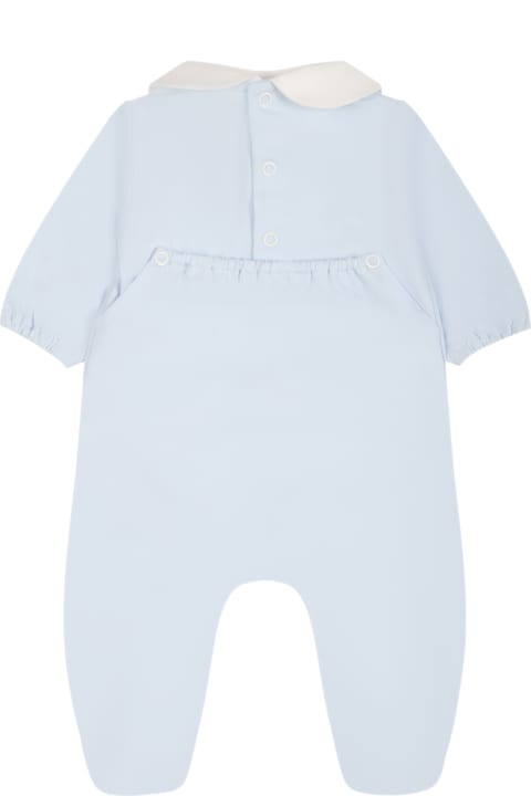 Bodysuits & Sets for Baby Girls Little Bear Light Blue Onesie For Baby Boy With Writing And Heart