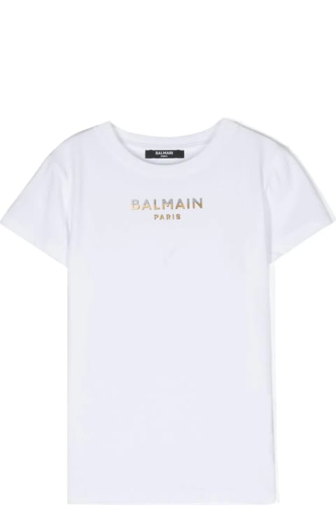 Balmain for Girls Balmain T-shirt Con Logo