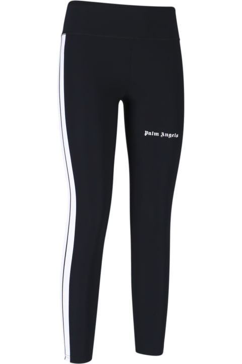 Pants & Shorts for Women Palm Angels Leggings With Contrast Logo And Side Bands