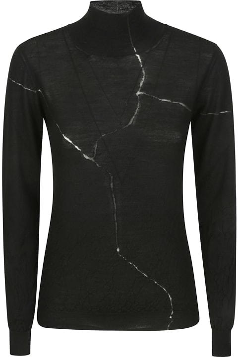 Stefano Mortari Sweaters for Women Stefano Mortari High Neck Sweater With Transparency