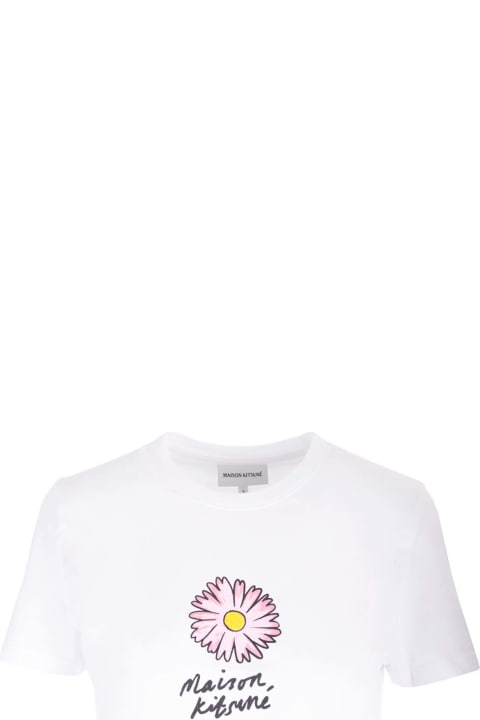 Maison Kitsuné Topwear for Women Maison Kitsuné 'floating Flower Baby' T-shirt