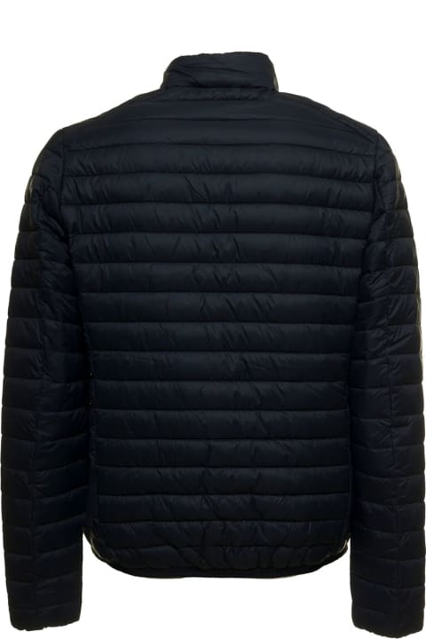 Alexander Blue Quilted Nylon Ecological Down Jacket  Save The Duck Man