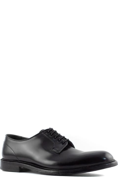 Green George Women Green George Black Brushed Leather Derby