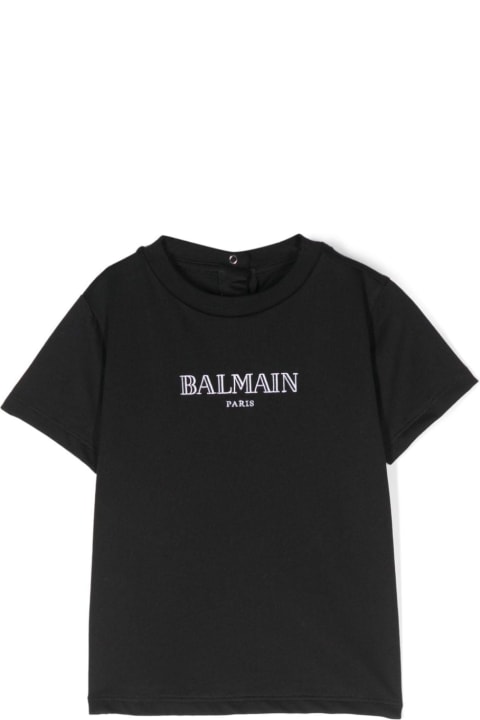 Topwear for Baby Girls Balmain T-shirt Con Stampa Logo