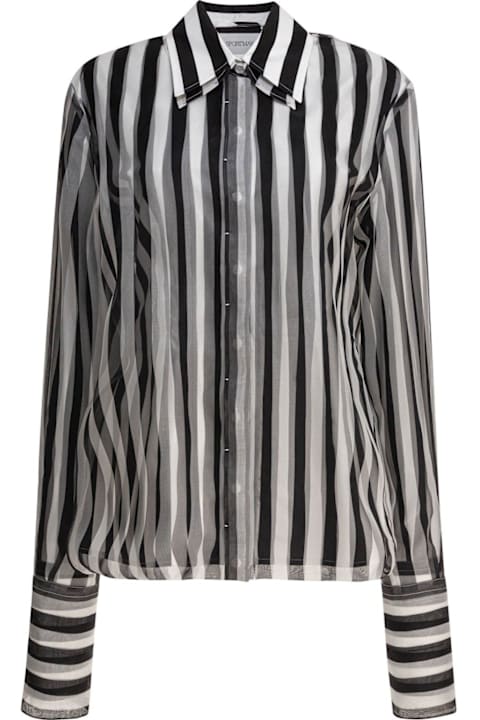 SportMax for Women SportMax Sumero Striped Button-up Shirt