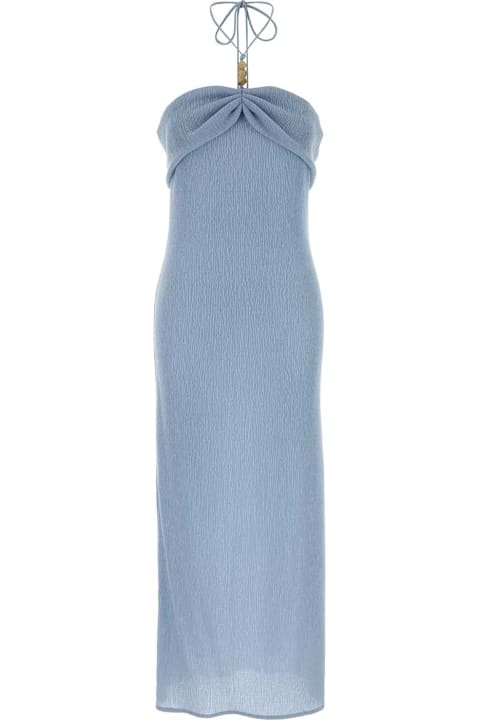 Homeware Magda Butrym Light Blue Stretch Lyocell Blend Dress