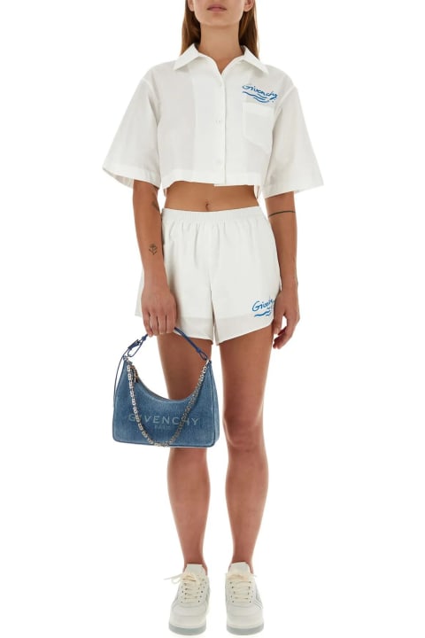 Givenchy for Women Givenchy White Cotton Shorts
