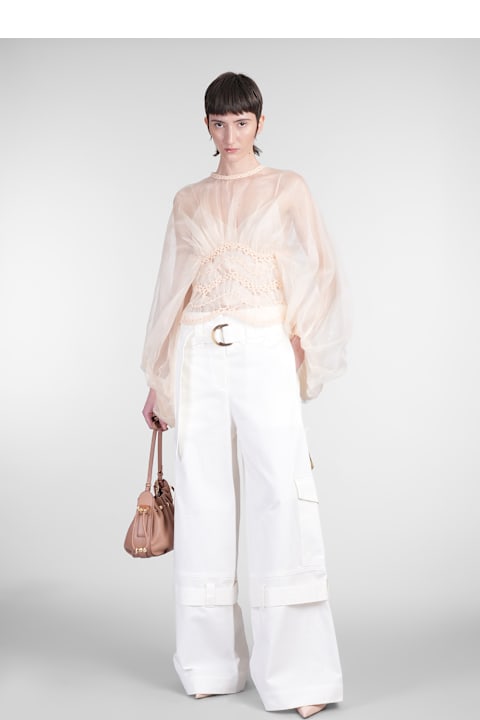 Zimmermann Pants & Shorts for Women Zimmermann Pants In White Cotton