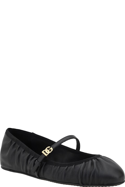 Dolce & Gabbana for Women Dolce & Gabbana Leather Ballerinas