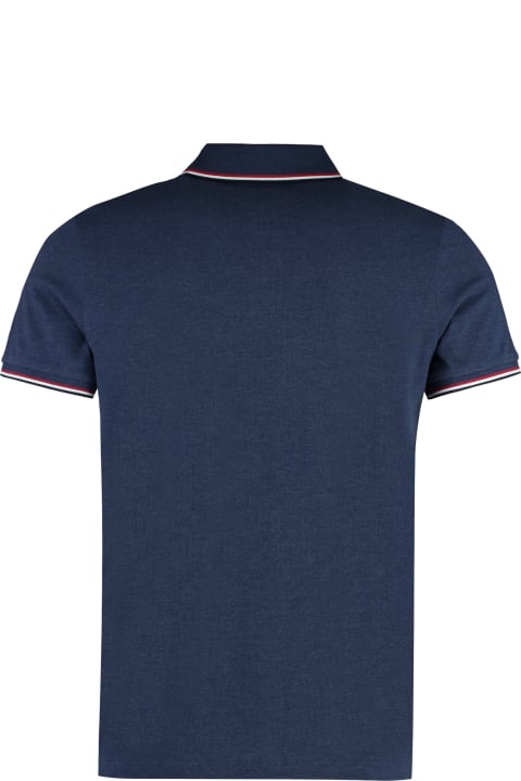 Moncler Topwear for Men Moncler Short Sleeve Cotton Polo Shirt
