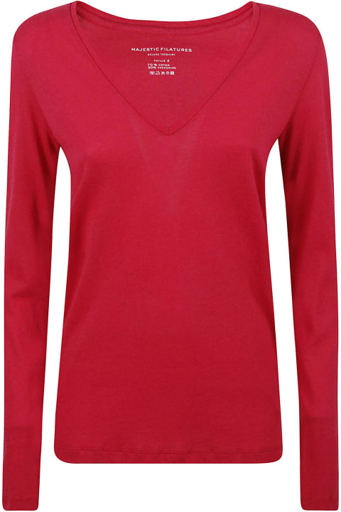 Majestic Filatures Topwear for Women Majestic Filatures Majestic T-shirts And Polos Fuchsia