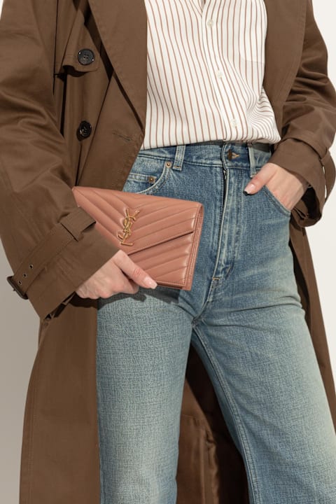 Saint Laurent for Kids Saint Laurent Saint Laurent Wallet Cassandre On A Chain