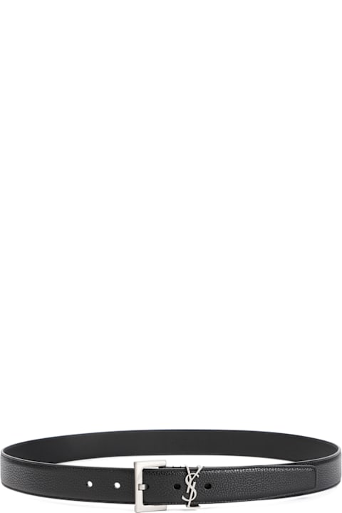 Homeware Saint Laurent Grained Calf Leather Belt